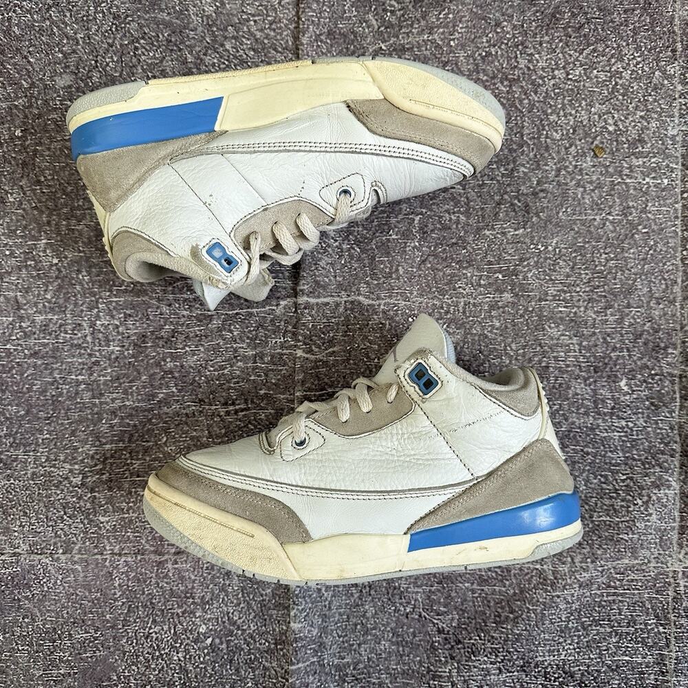 2025 Nike Air Jordan 3 Retro Lucky Shorts White Legend Blue Sz 3Y (DM0966-101)